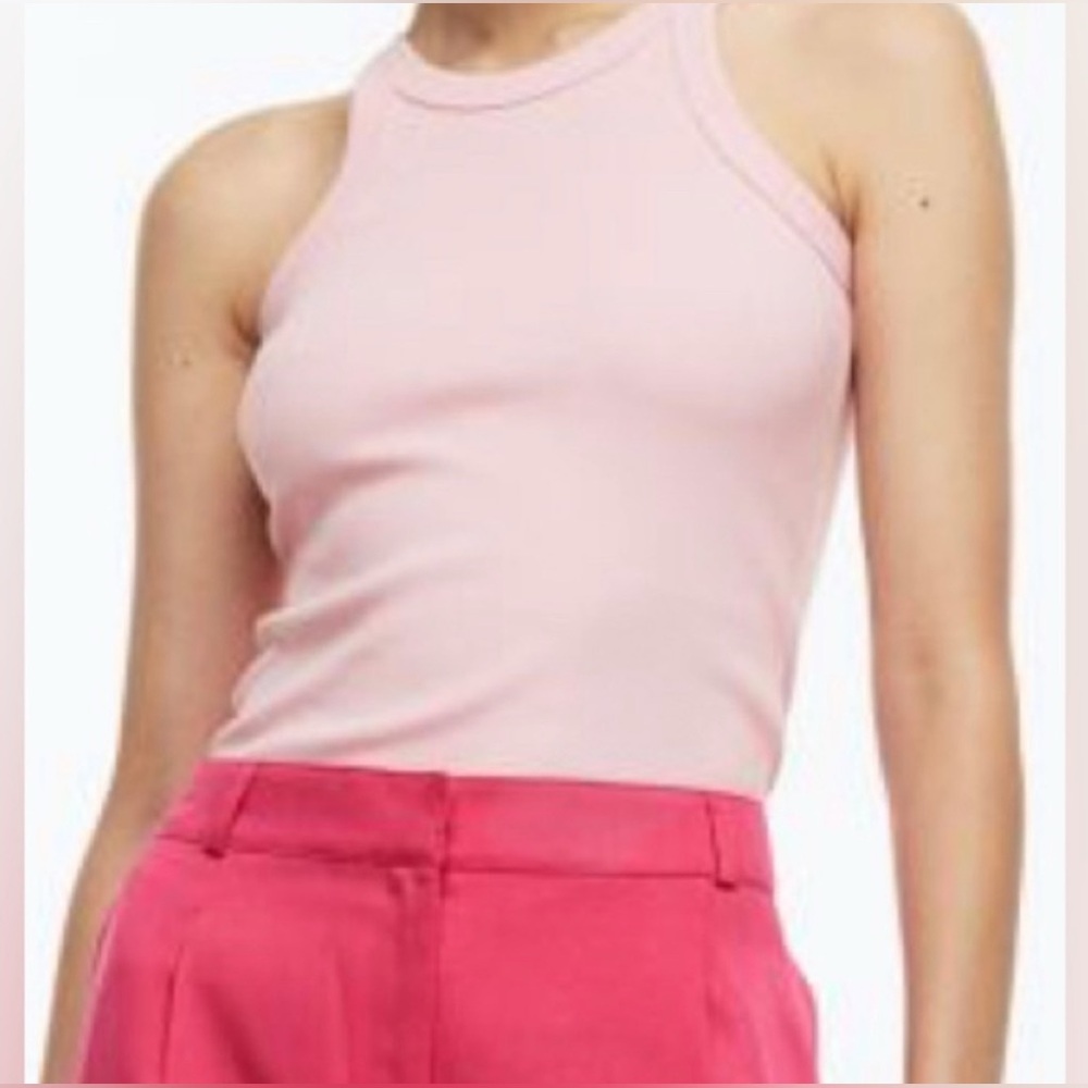 H&M Ribbed Tank Top Blush Pink | Size XS